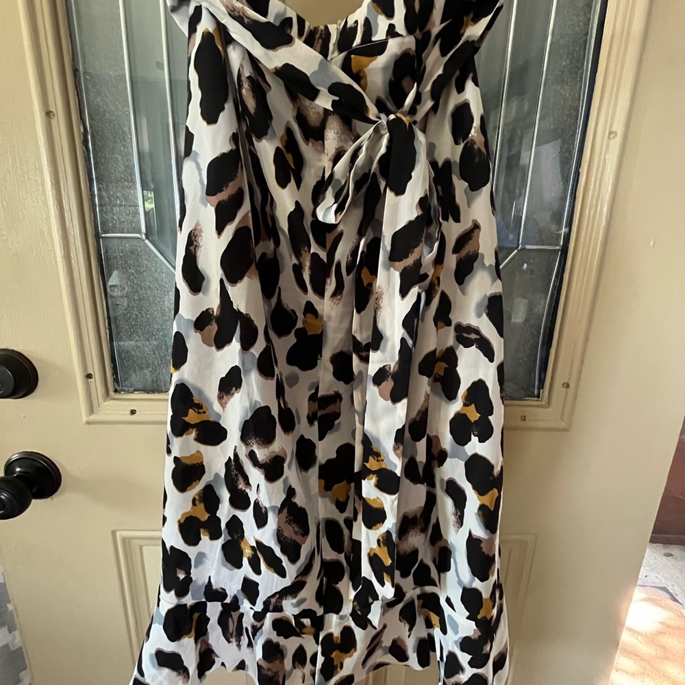 Leopard print skirt